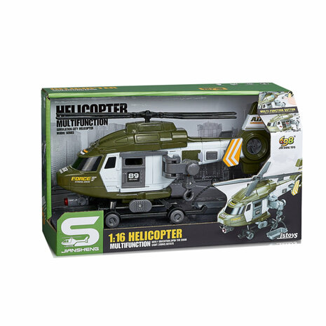 Speelgoed gevechtshelikopter - chopper - met licht en geluid 29CM