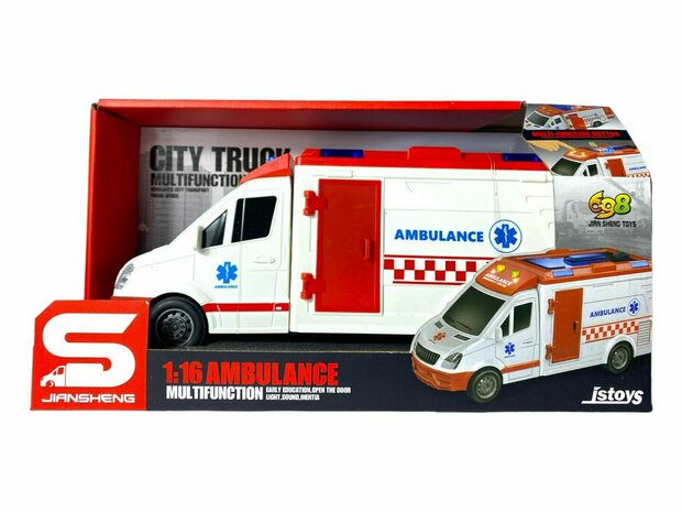 Toy Ambulance with lights and siren sound effects