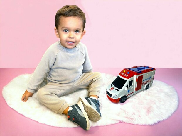 Toy Ambulance with lights and siren sound effects