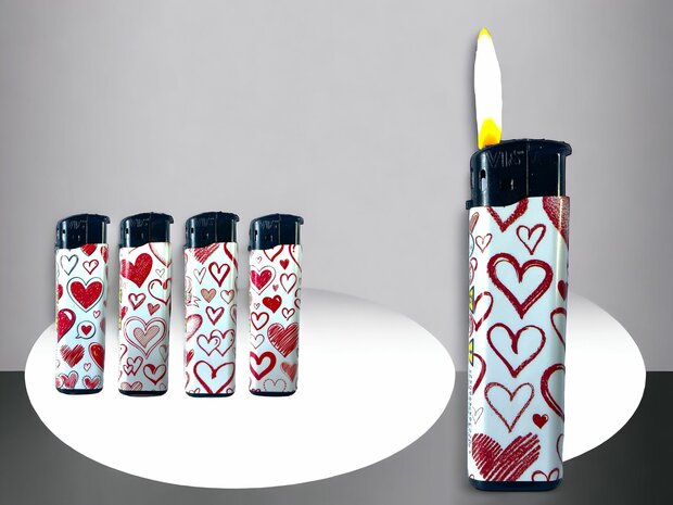 Lighters 50 pieces - refillable - Casino click lighter - Tom - Lighter