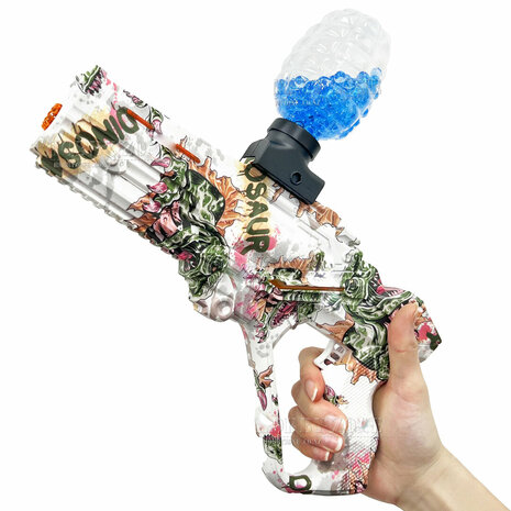 Gel blaster - Kit complet Glow in the Dark LED LIGHT + fl&egrave;ches - 5000 billes rechargeables 31CM B