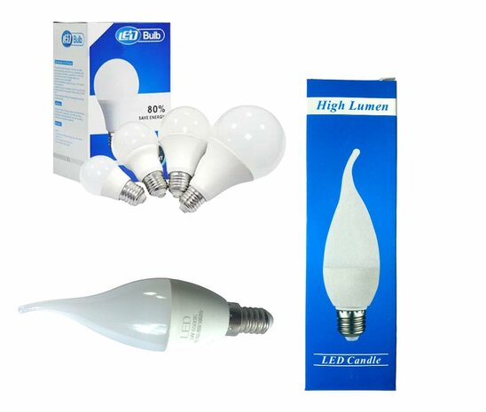 LED verlichting led candle lamp wit licht E14 Energy A