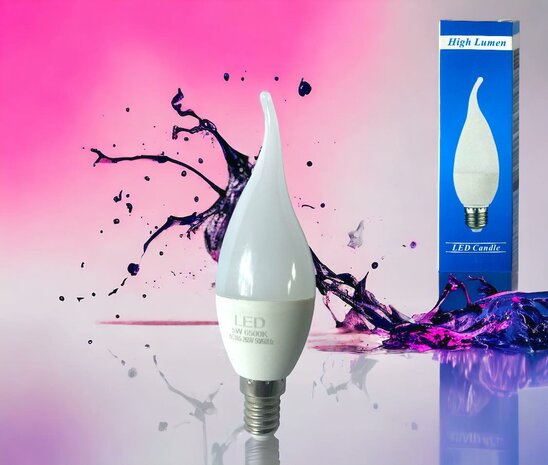 LED verlichting led candle lamp wit licht E14 Energy A