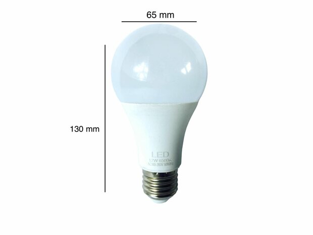 LED verlichting - E27 fitting - 1W vervangt 12W - 6500K daglicht wit Energy A