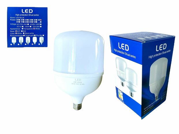 LED verlichting - E27 fitting - 1W vervangt 60W - 6500K daglicht wit Energy A