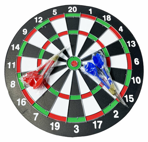 Dartbord - incl. 4 darts - &Oslash; 30 cm