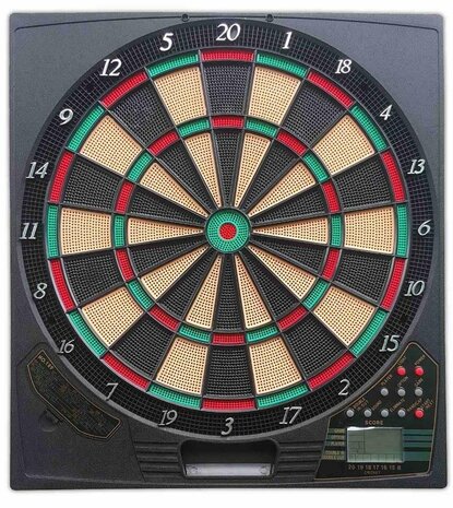 Electronic dartboard - incl. 6 arrows - 21 games - 45 cm