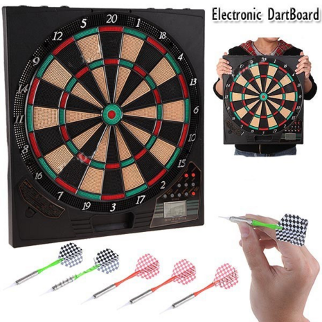 Electronic dartboard - incl. 6 arrows - 21 games - 45 cm