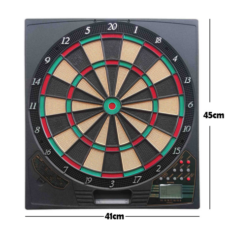 Electronic dartboard - incl. 6 arrows - 21 games - 45 cm