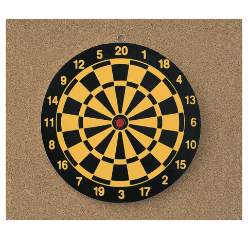 DARTBOARD - INCL. 6 DARTS - &Oslash; 36.5 CM