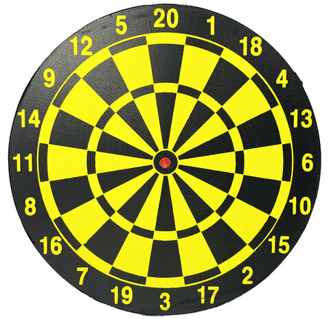 DARTBORD - INCL. 6 DARTS - &Oslash; 36.5 CM