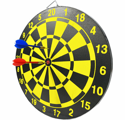 DARTBORD - INCL. 6 DARTS - &Oslash; 36.5 CM