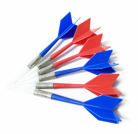 Dartbord speelgoed met 6 dart pijlen - softtip  - 30cm