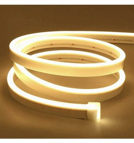 LED-neonlicht - 5m 12V laagspanning 12 mm (Kleur: warm wit)