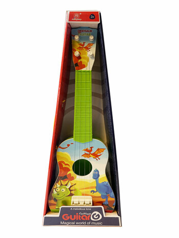 Guitare dinosaure - &agrave; 4 cordes - Toy Guitar G - 54CM
