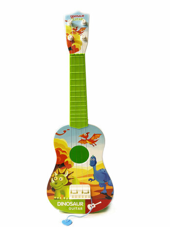 Dinosaurus gitaar - met 4 snaren - Speelgoed Guitar G - 54CM 