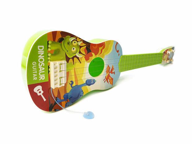 Dinosaurus gitaar - met 4 snaren - Speelgoed Guitar G - 54CM 