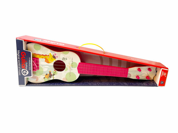 kinder Gitaar - met 4 snaren - Speelgoed Guitar G - 54CM Giraffe