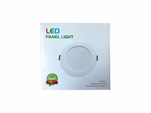 LED-paneel | 5 Watt | Rond | Inbouwplafondlamp (natuurlijk wit) &Oslash;70mm