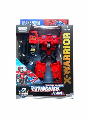 Transform X-Warrior ExtingGuish Flame &nbsp;- robot and car 2in1 Red