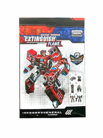 Transform X-Warrior ExtingGuish Flame &nbsp;- robot and car 2in1 Red