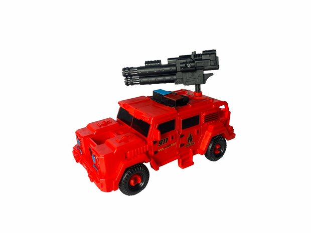 Transform X-Warrior ExtingGuish Flame &nbsp;- robot and car 2in1 Red