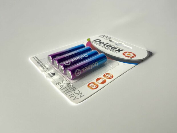 Deleex AAA batterijen R03P 1.5V - 4- stuks in pak