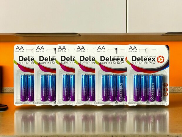 Deleex AA batterijen R6P 1.5V - 24- stuks in pak
