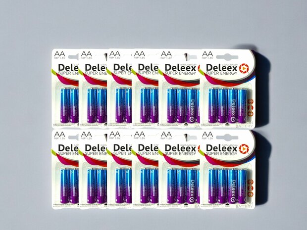 Deleex AA batterijen R6P 1.5V - 48- stuks in pak