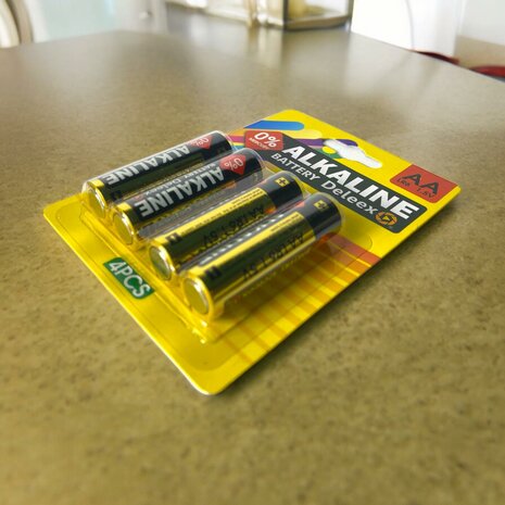 Batterijen Deleex Alkaline AA - LR6 1.5V - 4- stuks in pak
