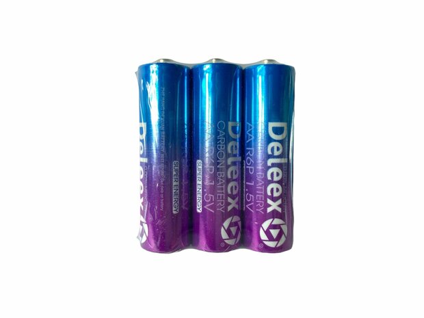 Deleex AA batterijen R6P 1.5V - 60- stuks in pak