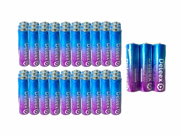 Deleex AA batterijen R6P 1.5V - 60- stuks in pak