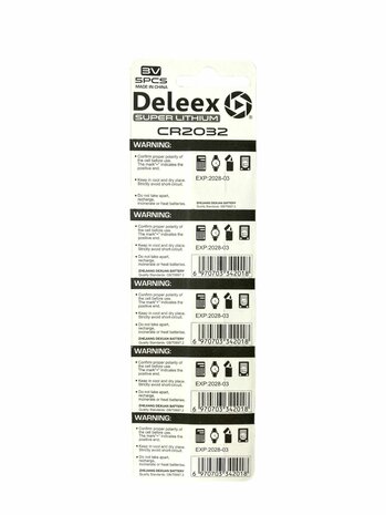  CR2032 3V -  super Lithium - Deleex