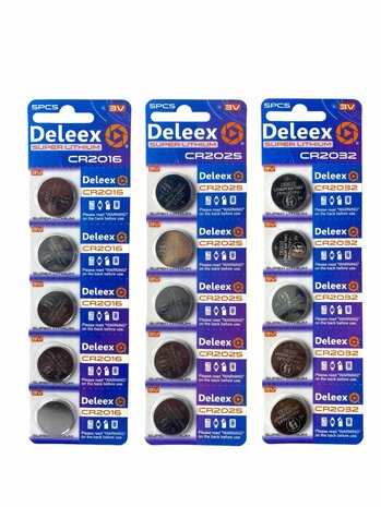  CR2016 3V -  DL2016 super Lithium - Deleex