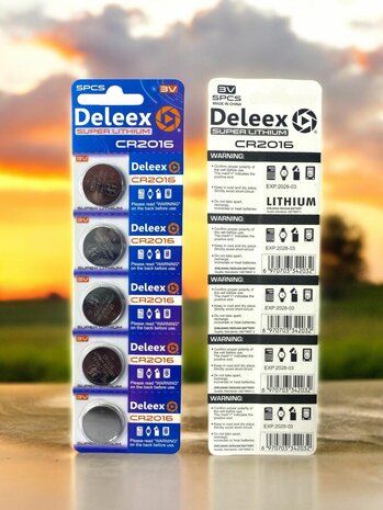  CR2016 3V -  DL2016 super Lithium - Deleex