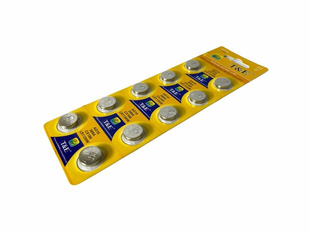AG 10 / LR54 Knopfzellenbatterien Alkaline AG10, LR54, LR1130, V389, 189