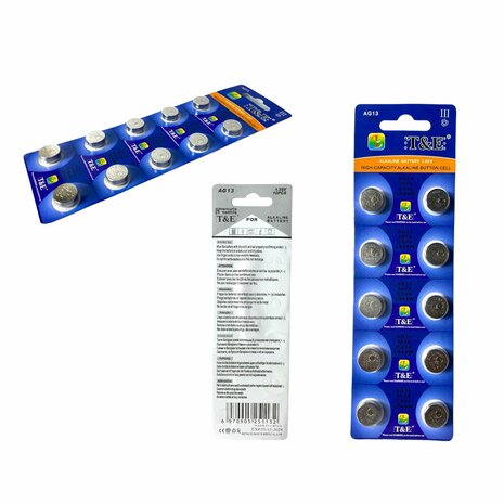 AG 13 / 357A Knoopcel batterijen&nbsp;Alkaline AG13, LR44, LR1154, V357, V13GA, SR1154W