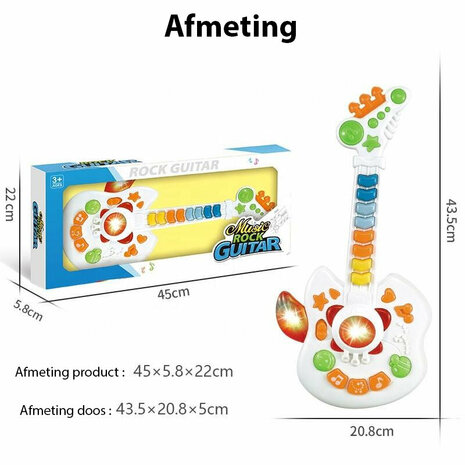 Elektrische gitaar muzikaal speelgoed voor kinderen 43.5 CM Babala Angel