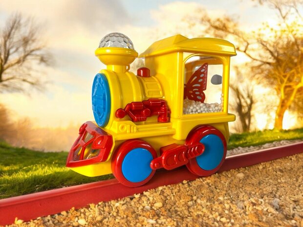 Speelgoed Train Series locomotief - trein met disco lichtjes, geluid en rijdt G