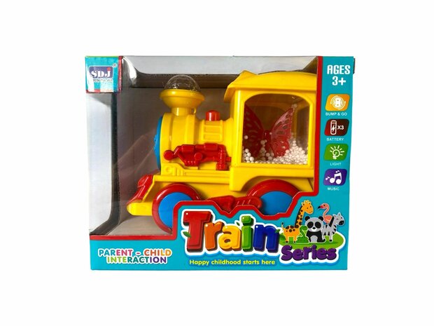 Speelgoed Train Series locomotief - trein met disco lichtjes, geluid en rijdt G
