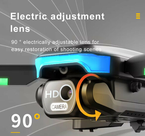 Drone - Brushless Motor - HD Live Camera - Hovermode - Opvouwbaar - Incl. Tas - 14,5 x 9 x 5,5 cm