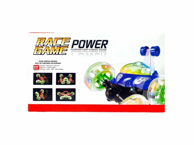 Rc Stunt car - Acrobatic remote control car with 360&ordm; rotating wheels G