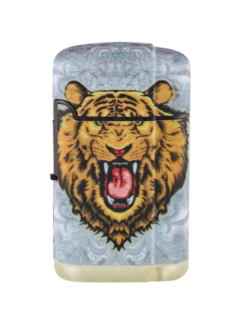 Turbo jet flame lighters - 20 pieces - tiger print - wind lighter