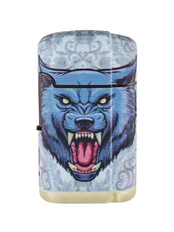 Turbo jet flame lighters - 20 pieces - tiger print - wind lighter