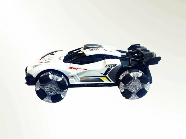 Burnout radio controlled car with smoke