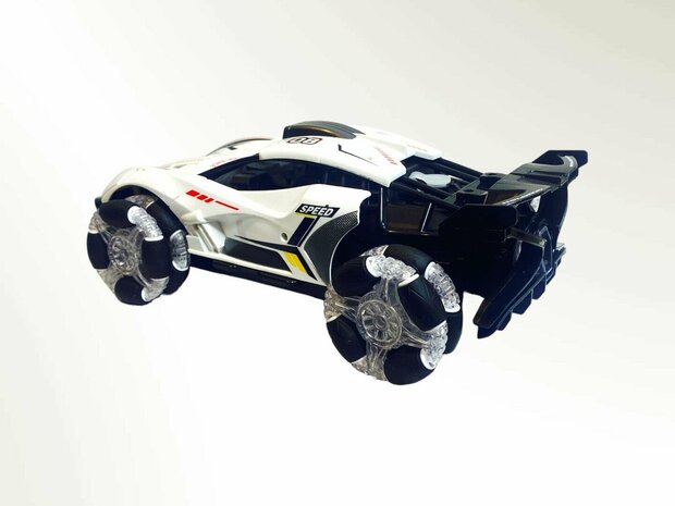 Burnout radio controlled car with smoke