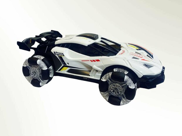 Burnout radio controlled car with smoke