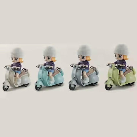 Motor Tide Flow Car - Speelgoed Scooter met Licht en Geluid - bump&amp;go - incl. poppetje 