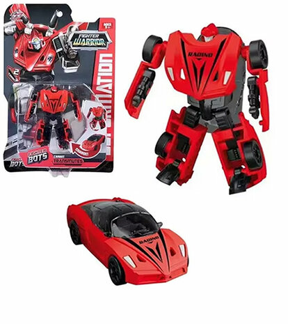 Transformeerbare Robot &amp; sportauto Fighter Warrior Bots - Suba Racer &ndash; 2-in-1 