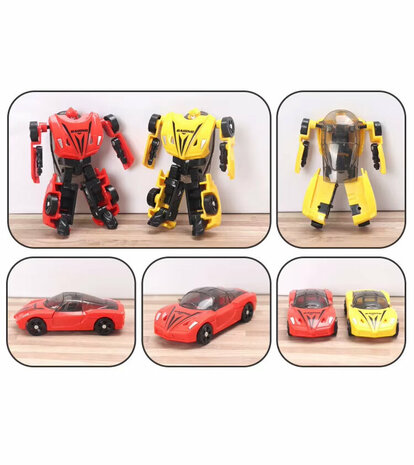 Transformeerbare Robot &amp; sportauto Fighter Warrior Bots - Suba Racer &ndash; 2-in-1 G